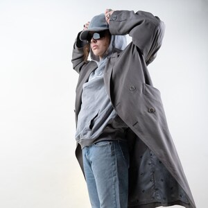 Gray Cotton Coat Etsy