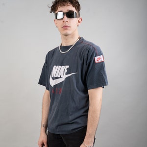 Maglietta vintage Nike air tee marca Nike camicia grigia taglia L anni &#39;80 in cotone