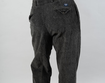 Vintage Dockers Pants Textile Trousers Size L W33 White 80s 90s