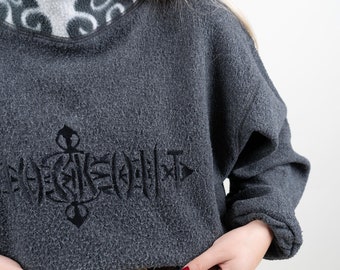 Vintage 90's Kappa Fleece Quarter-zip Top Comfy Sweatshirt