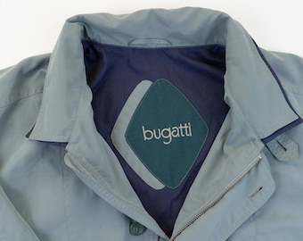 Vintage green Bugatti bomber jacket Size L gender neutral minimalist cropped jacket 90s aesthetic y2k grunge second hand