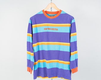 Vintage OFWGKTA sweatshirt jumper striped Size L cotton 80s 90s