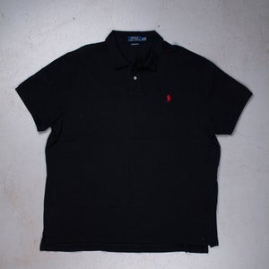 Black ralph polo shirt sales