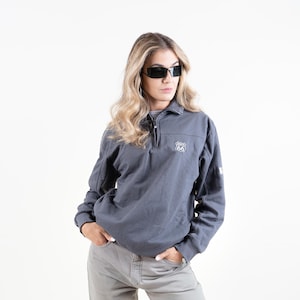 Vintage Route66 tröja grå storlek M bomull 80-tal