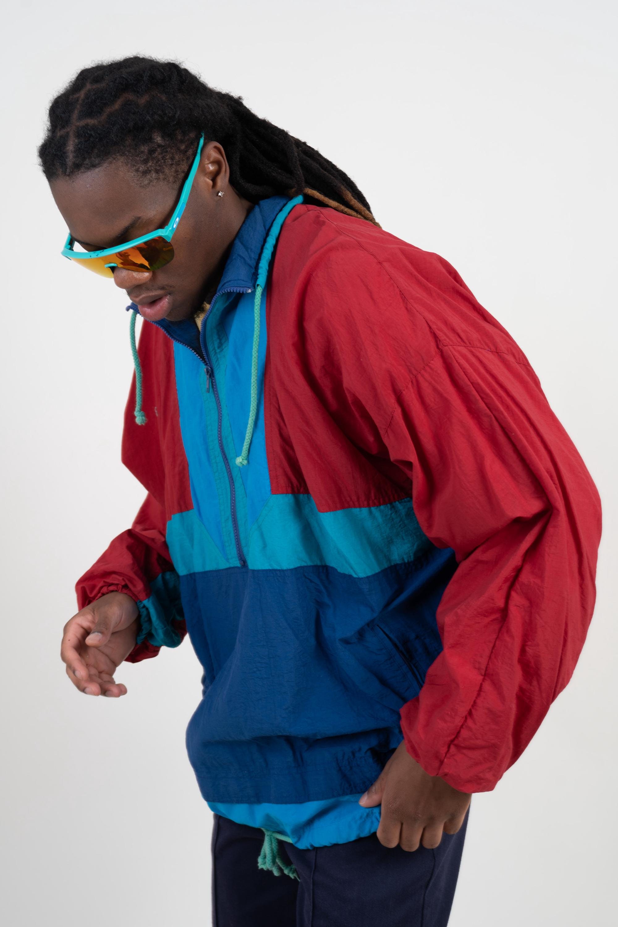  ビンテージ ウインドブレーカー オーバーサイズ Retro windbreaker - Etsy 日本