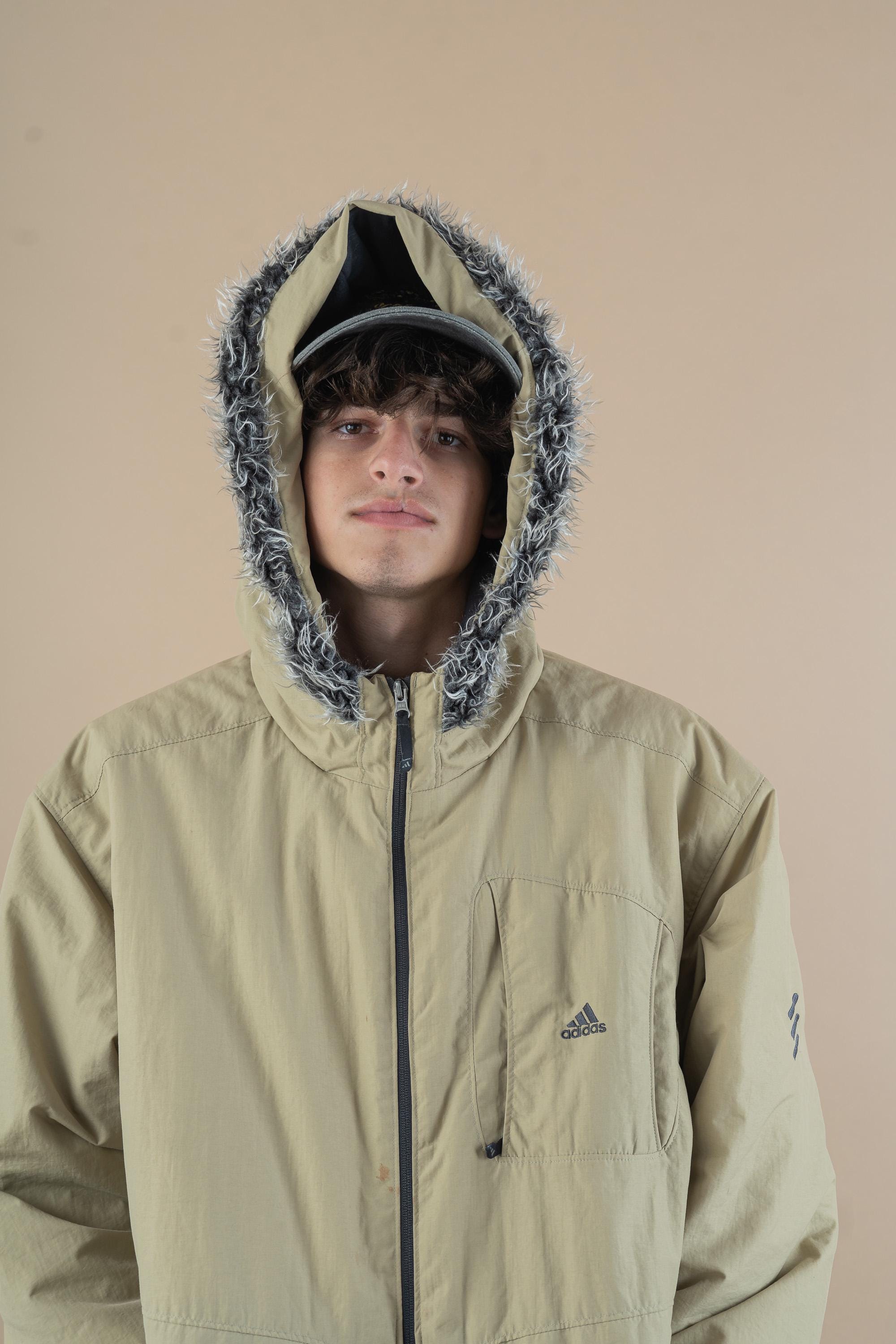 トップス adidas Y2K Suede Fur Hooded Track Jacket adidas Y2K Suede Fur Hooded Track Jacket NEW ESPRIT tan Faux Fur