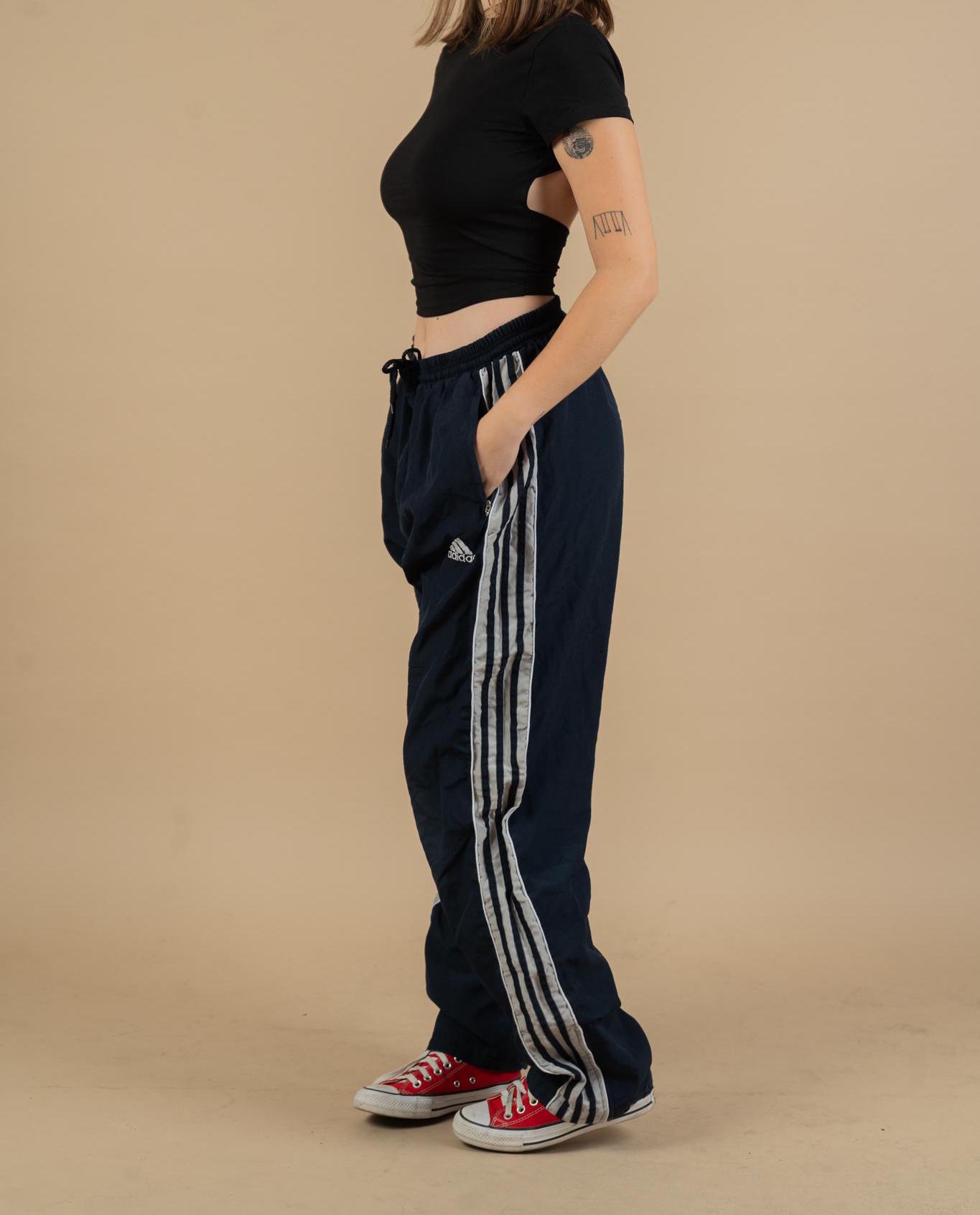 ツ*コ様 90s Adidas Wide Track Pants 90s 00s adidas track pants, black, wide leg.