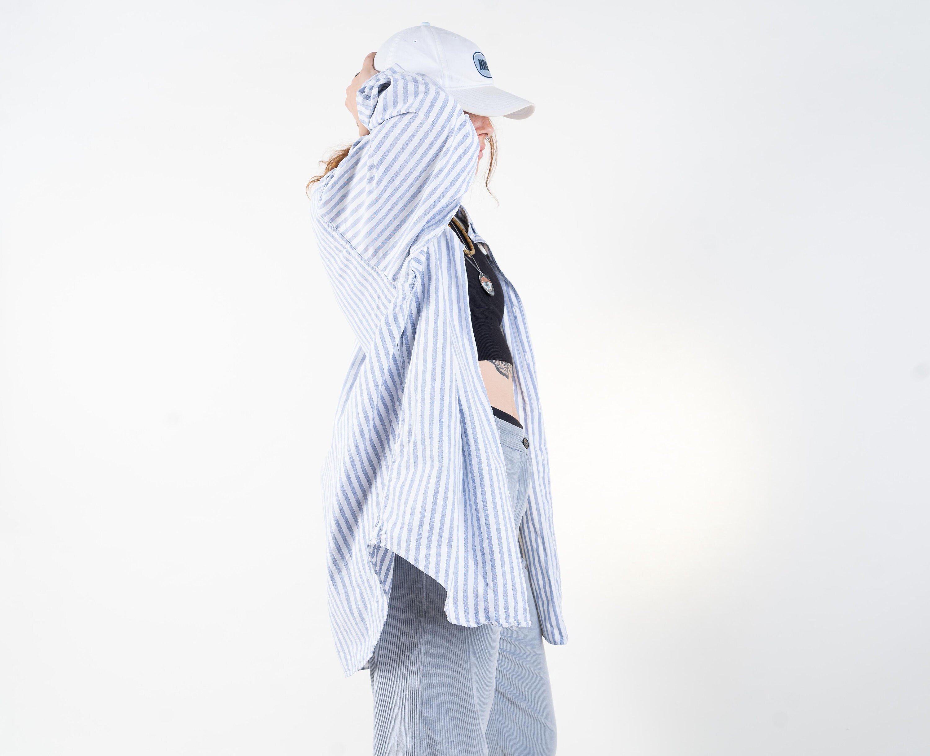 Vintage Polo by Ralph Lauren Shirt Striped Blue and White