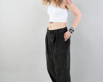 Vintage Dockers Pants Textile Trousers Size L W33 White 80s 90s