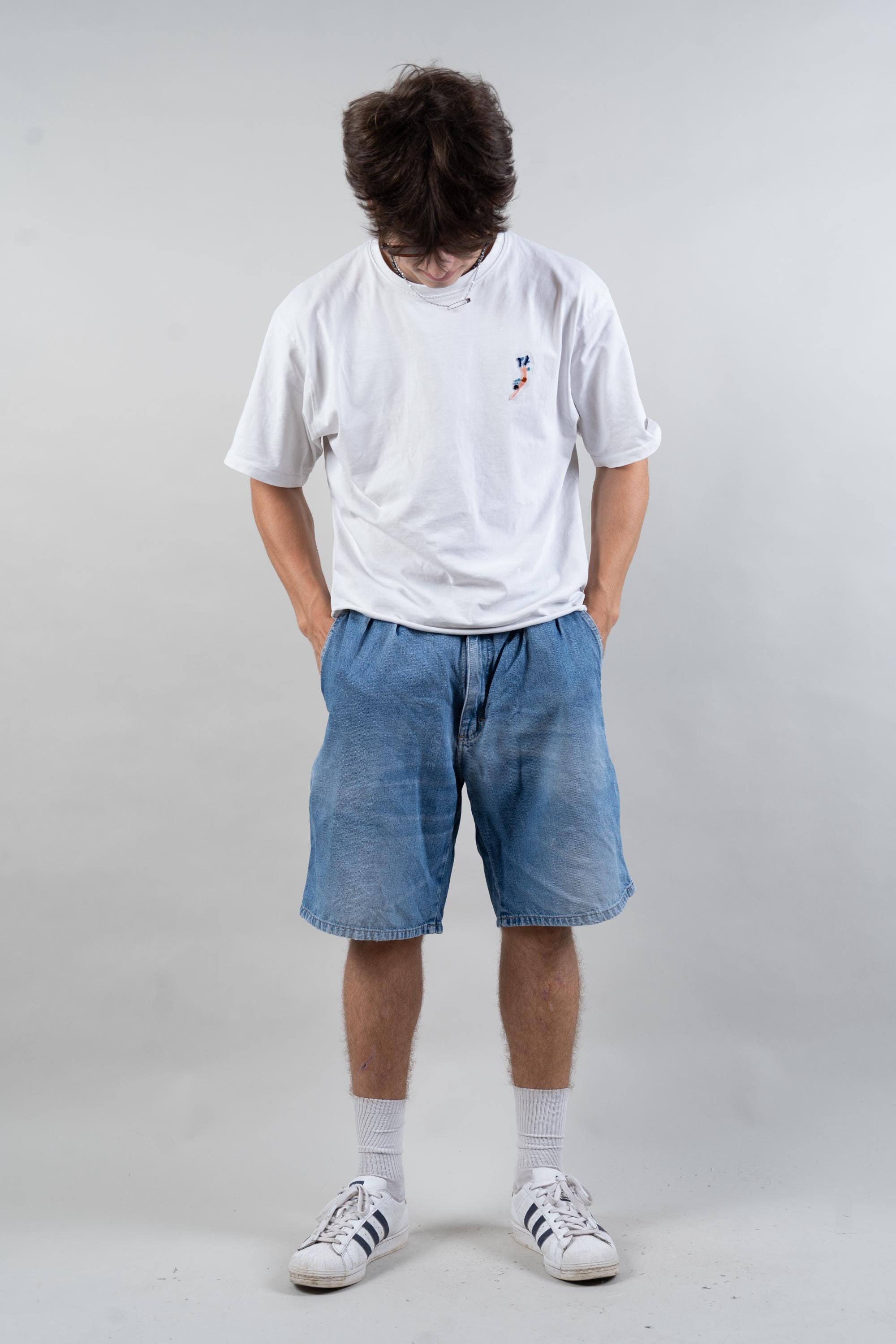Vintage Denim Jorts Oversized Baggy Jeans Pants Shorts 80s Vintage Denim Jorts Oversized Baggy Jeans Pants Shorts 80s