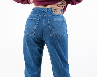 80s vintage denim jeans pants regular fit Waist 32 Size M light blue wash original 80s vintage pair of jeans gender neutral second hand