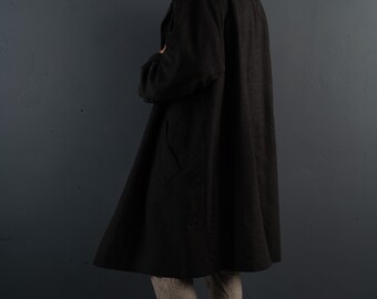 Vintage Wool Loden Tirol Loden Bugatti Coat Oversized Gray 80s 90s