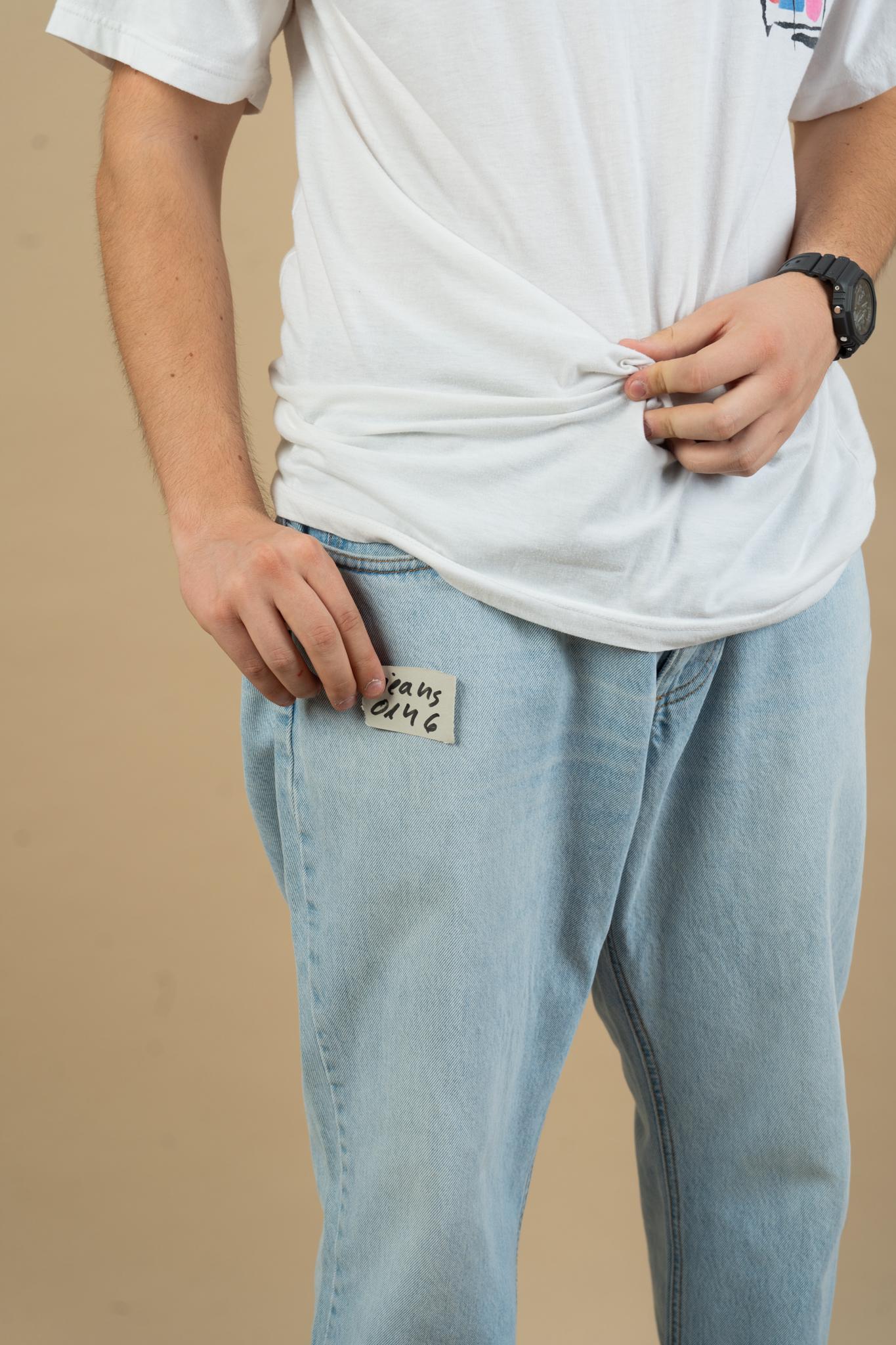 Size XL Vintage Denim Jeans Light Wash Regular Fit Baggy