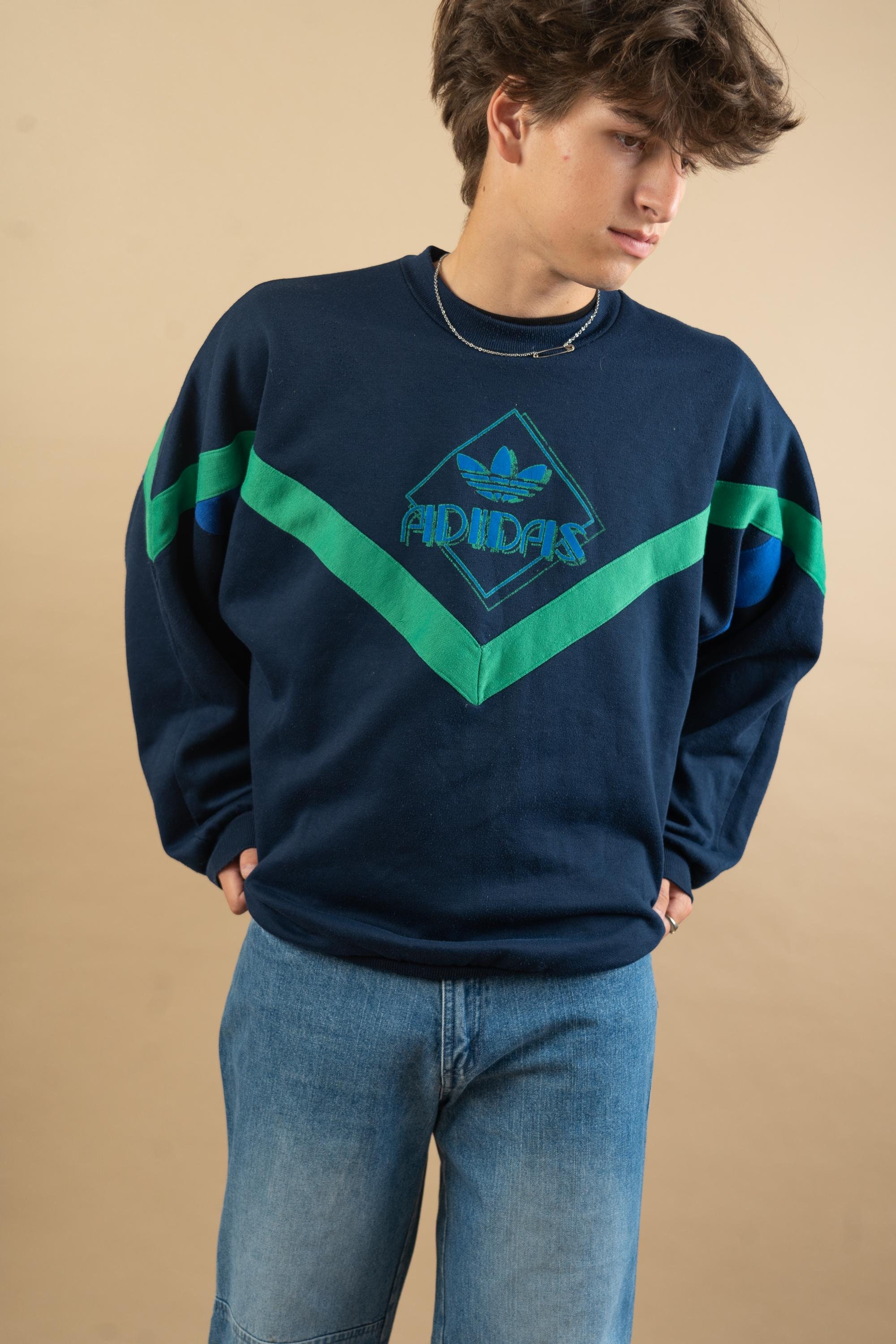 トップス 80s adidas vintage sweat 80s アディダス スウェット Adidas Sweat Shirt | Blue