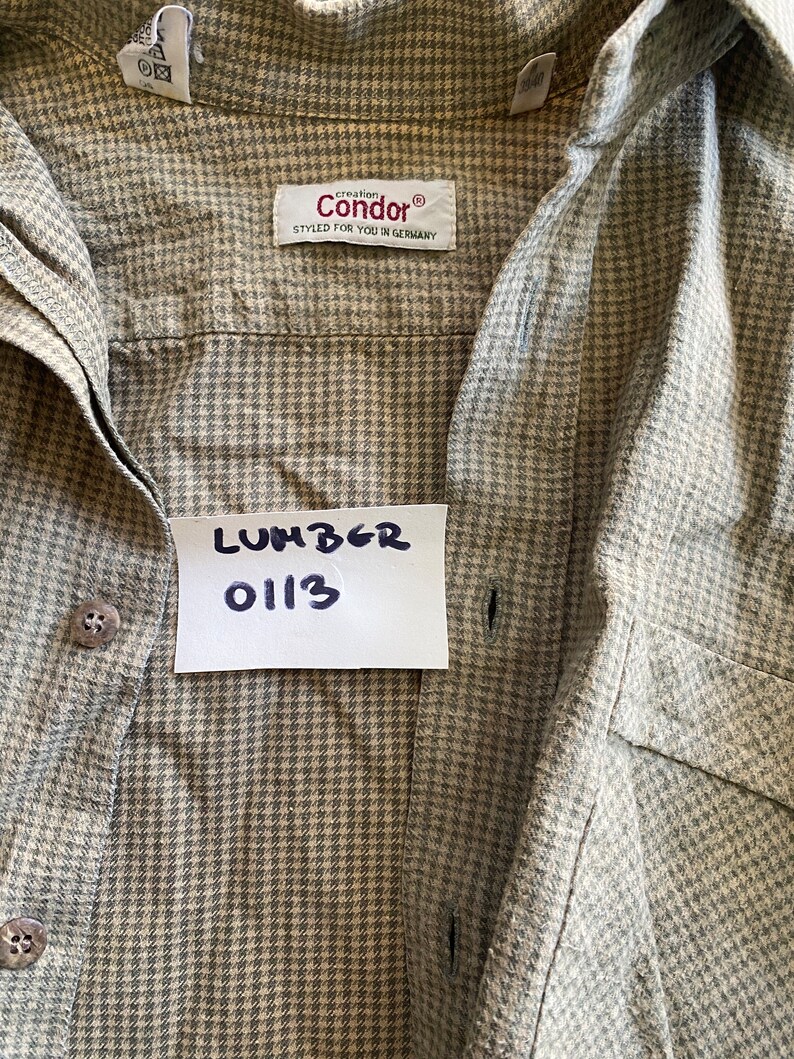 ~1980'S CANADIAN LUMBER JAC Check Pattern Wool Shirt Men's M Size Vintage /eaa492296 main image 1