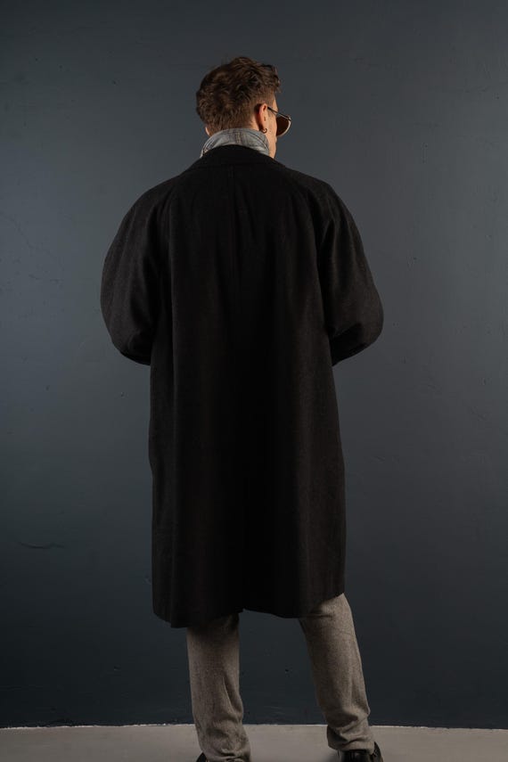 Vintage Wool Loden Tirol Loden Bugatti Coat Oversized Gray 80s 90s