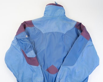 Size M Vintage Ski Jacket K2 Bomber Jacket Blue Purple Colorblock