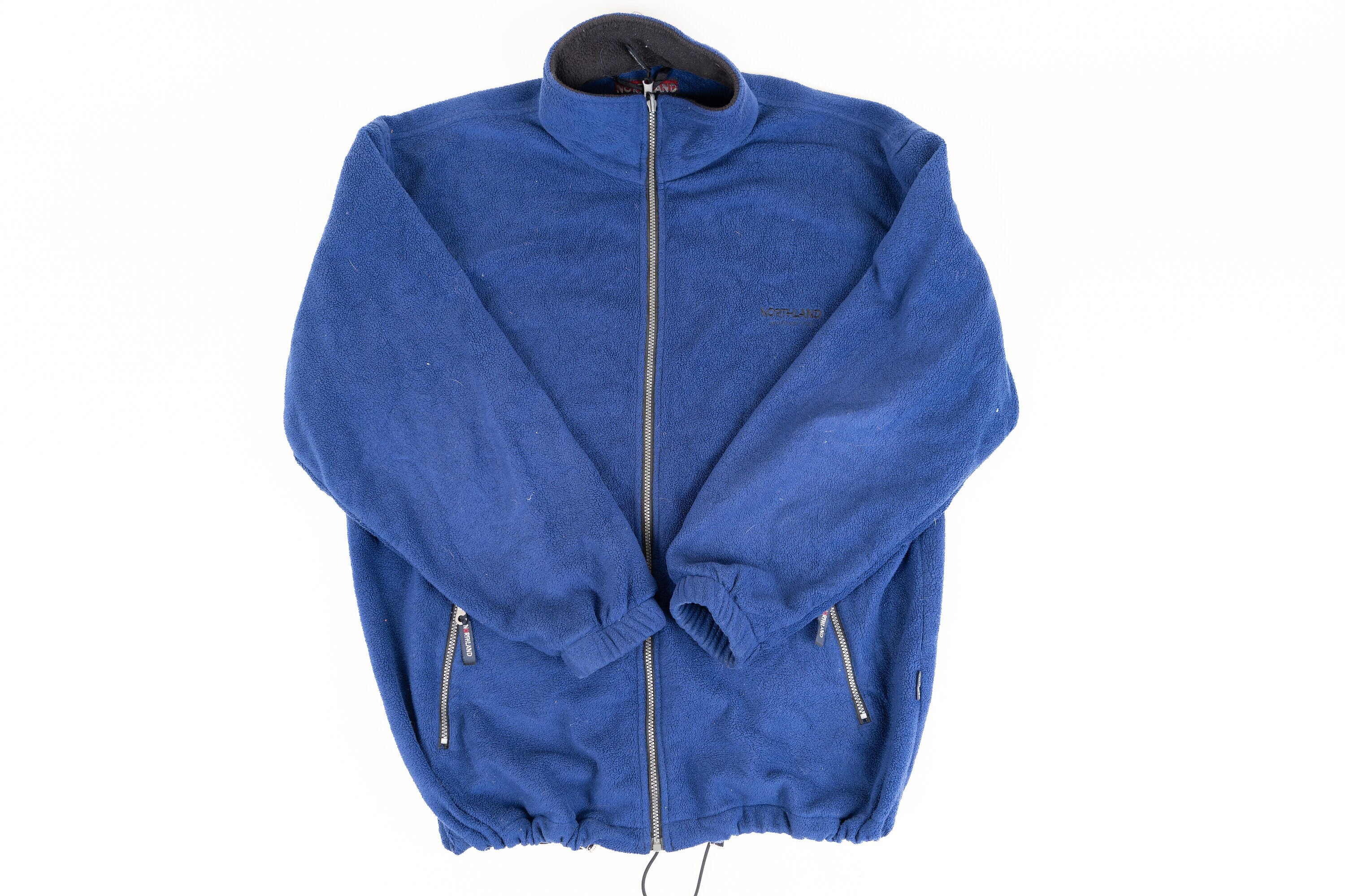 Vintage Polar Fleece Jacket Blue Northland Size XXL 80s 90s - Etsy