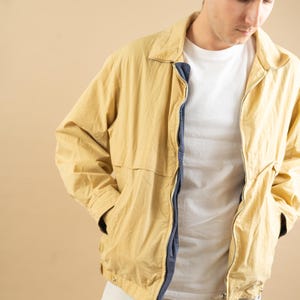Vintage Le Frog Bomber Jacket Yellow Size L Cotton Gender Neutral Vintage Le Frog Bomber Jacket Yellow Size L Cotton Gender Neutral