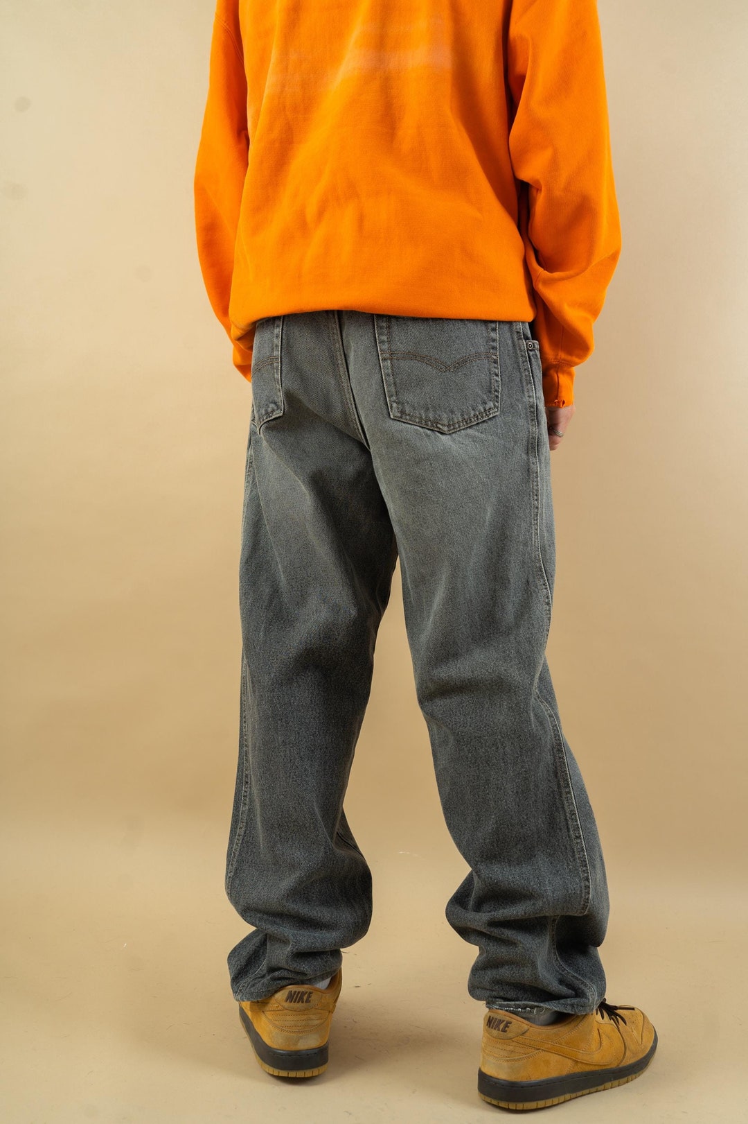 【Anyone more】Pori Gray Green Loose Fit Denim Pants il_1080xN.6442997327_c8kd.jpg