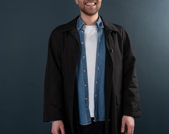 XS Le Laboureur Black Moleskin Chore Jacket - Etsy
