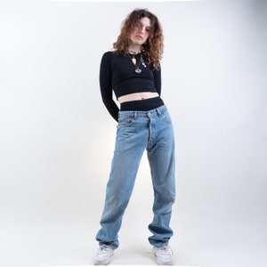 Vintage Levi's 505 label 36/34 Size L denim baggy pants jeans trousers 80s image 10