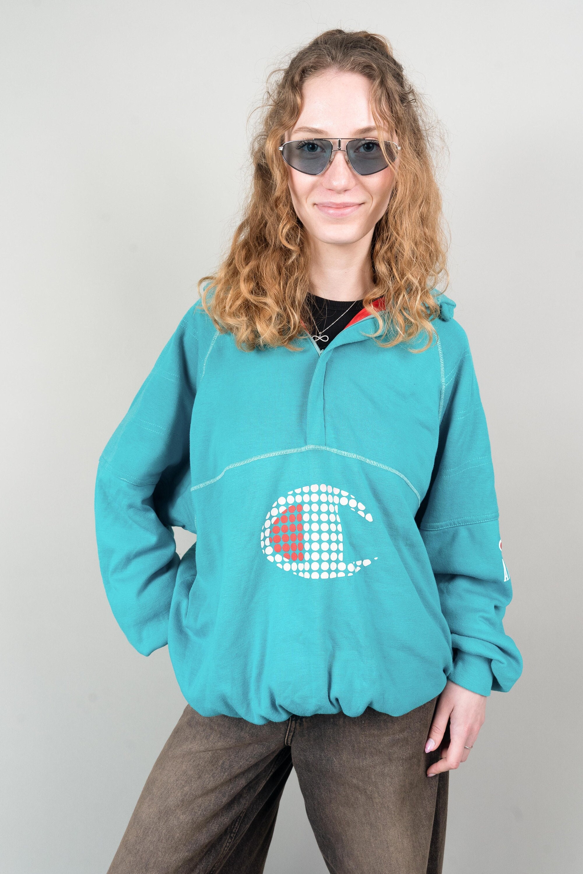 Champion sweater turquoise negro hotsell