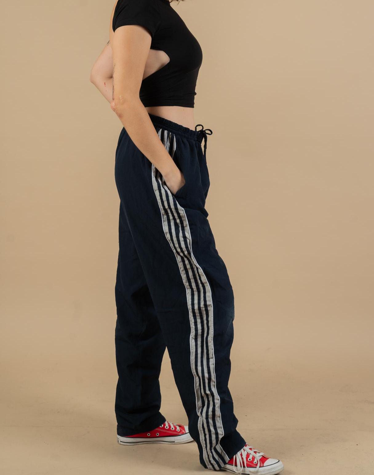 Vintage Adidas Track Pants 80s 90s Jogger Blue Original