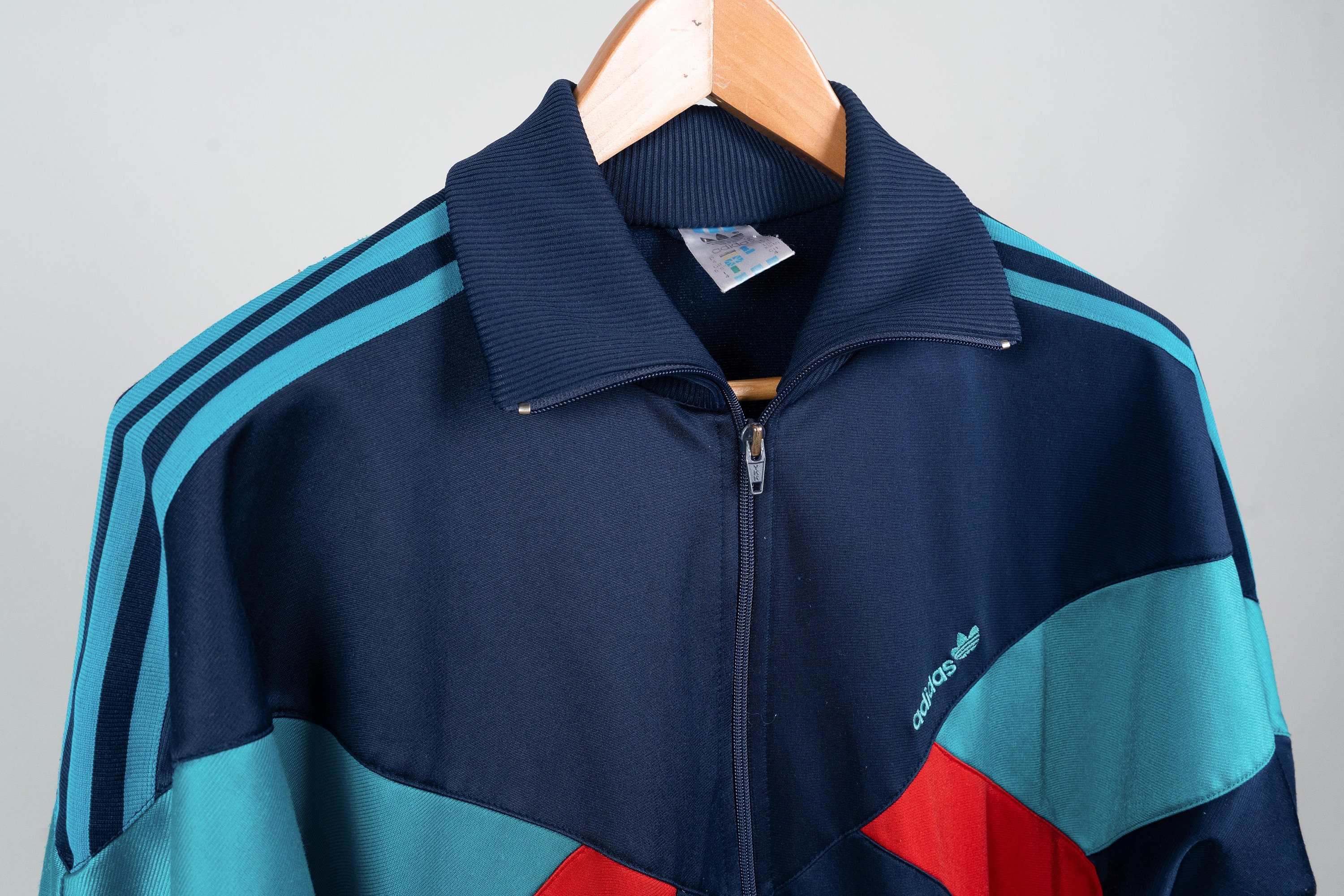 Vintage Adidas Jacket Red Blue Color Block Size Vintage XS Vintage Adidas Jacket Red Blue Color Block Size Vintage XS
