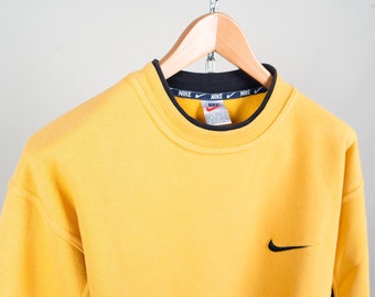 nike vintage yellow sweatshirt