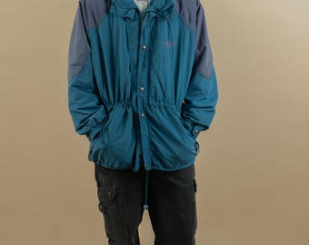 80s Vintage Mammut Outdoor Jacket Goretex Blue With Purple