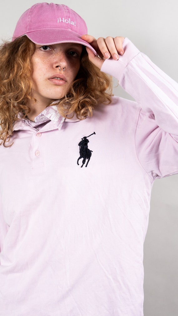 80s vintage Polo by Ralph Lauren in pink Size L s… - image 2