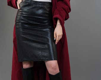 【ALAIA直営店】JUPE CRAYON EN CUIR Jupe crayon en cuir en blanc – Alaia | Mytheresa