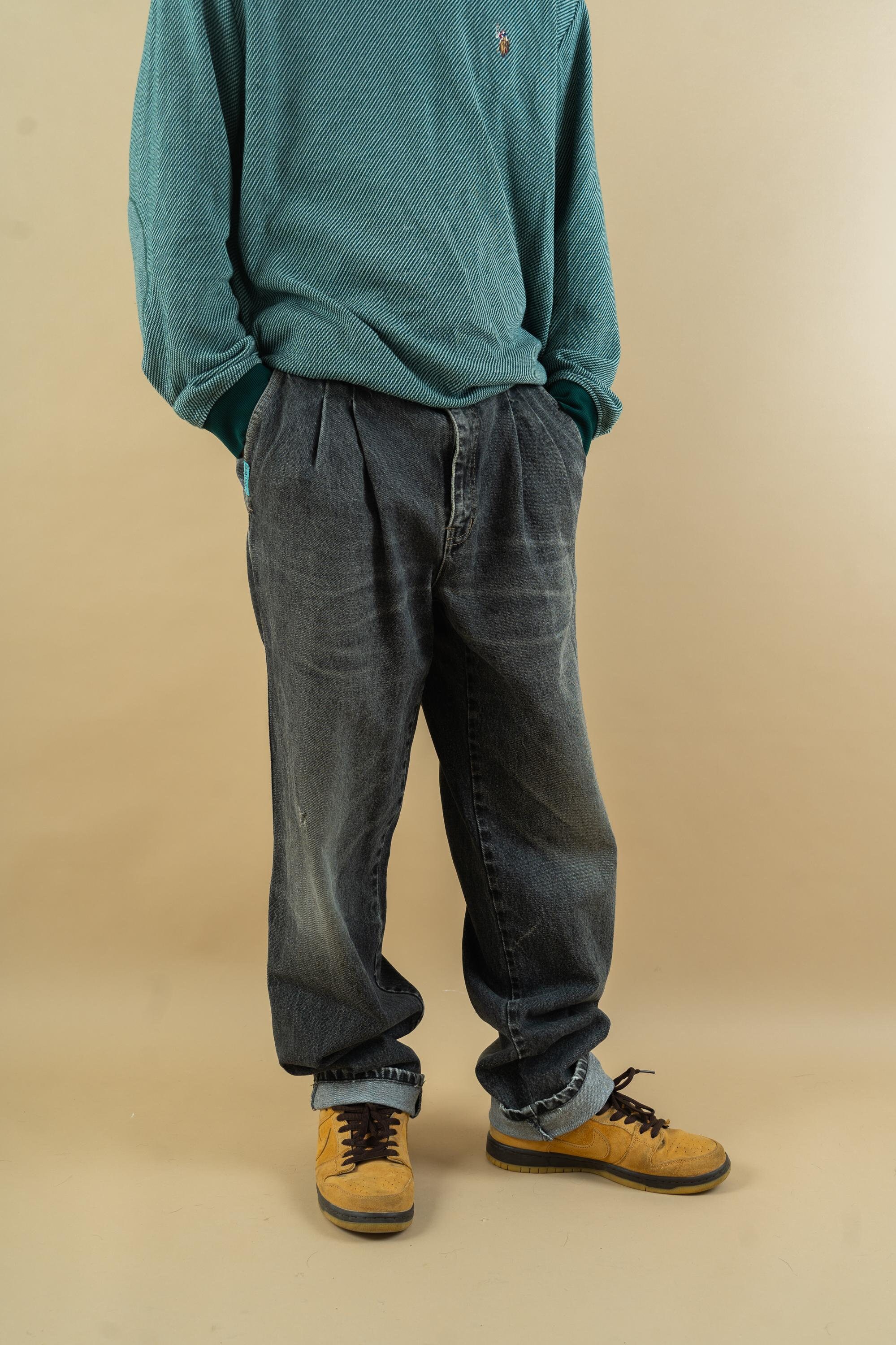 【sullen】90s vintage baggy slacks grey rn-