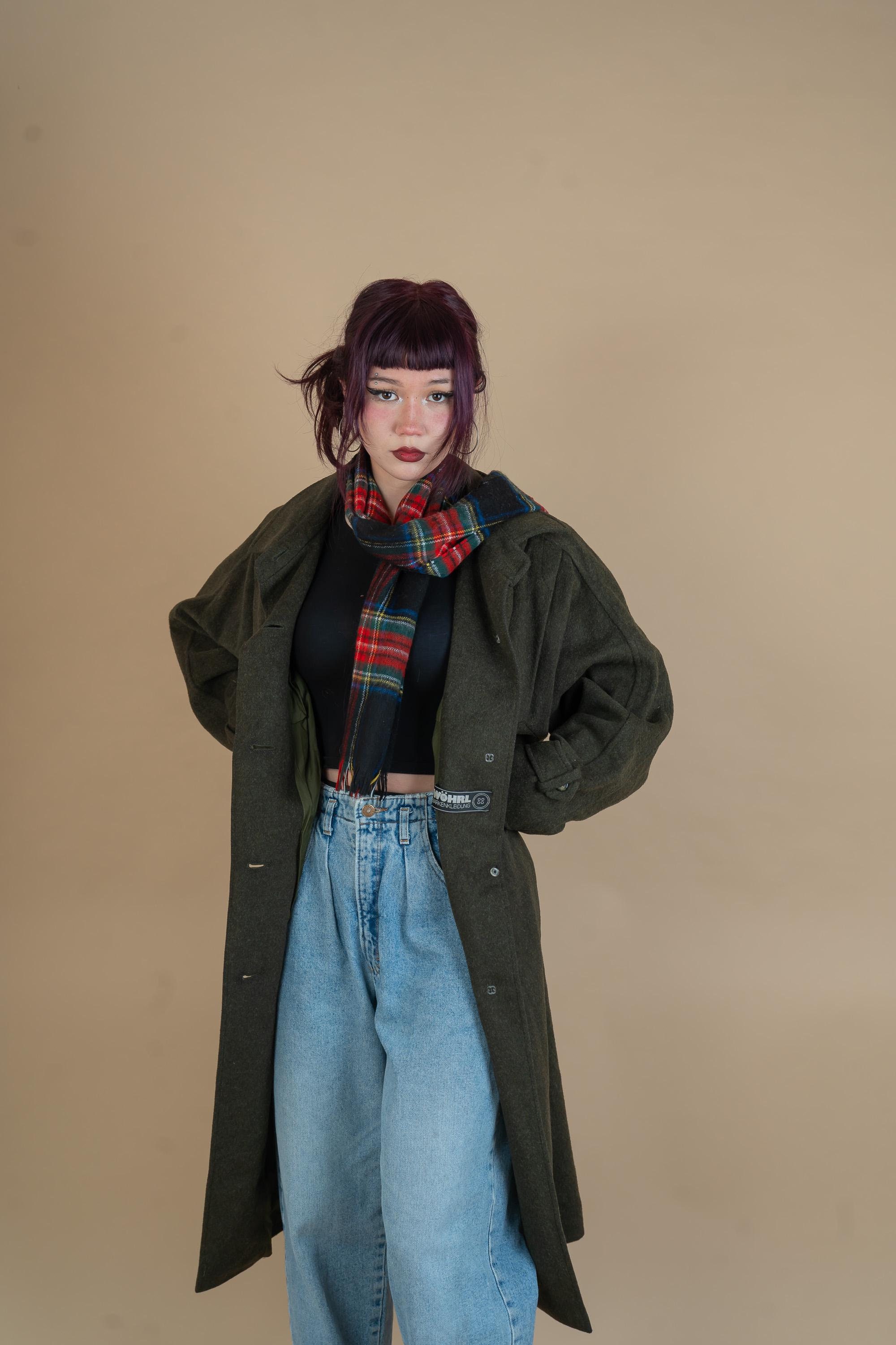 ジャケット・アウター 80s Vintage ITALY Loden Green Wool Coat 80s Vintage Woman Loden Coat, Green - Etsy