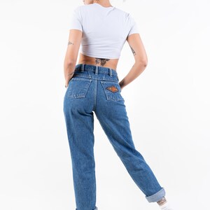 Size M 80s vintage denim jeans pants regular fit Waist 32 light blue wash original 80s vintage image 6