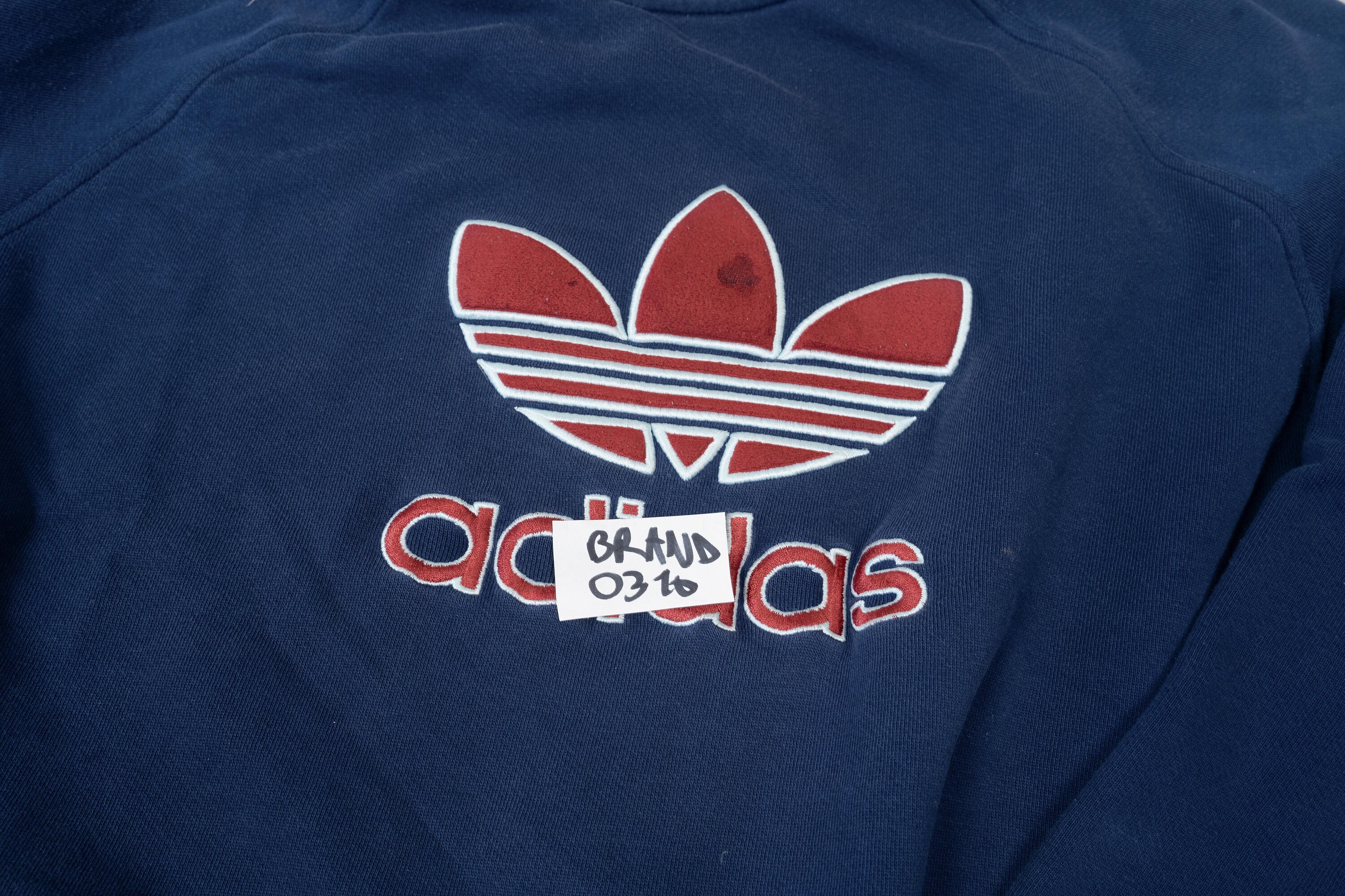Vintage Adidas Sweatshirt Blue Crewneck Jumper Adidas