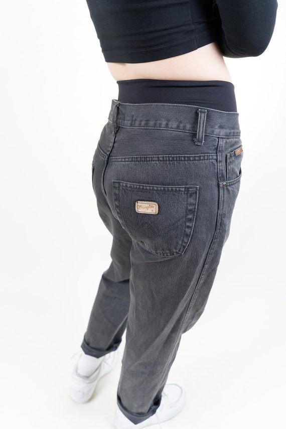 Buy Size M / L Wrangler Jeans Black 80s Vintage Denim Pants  