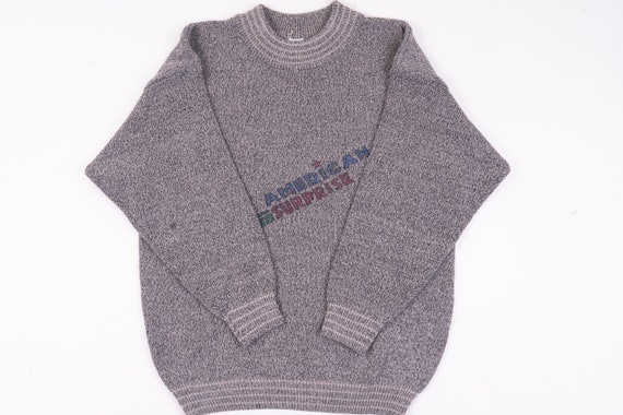 Size S grandpa sweater wool blend sweater beige a… - image 1