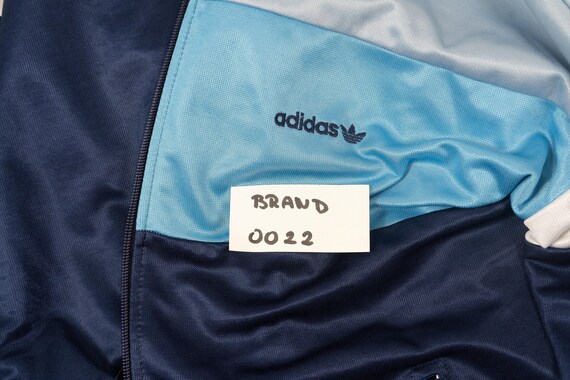 Vintage Adidas Jacket Blue Color Block Size M 80s 90s - Etsy