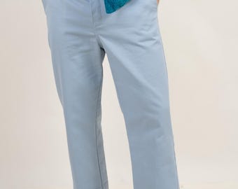 Vintage 90-tals Dickies 874 Original Arbetsbyxor Herr M | Ljusblå Chinobyxor