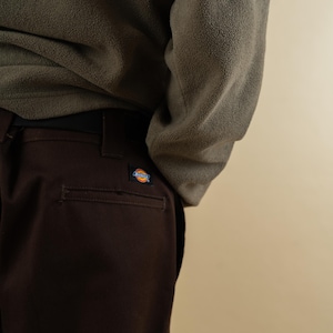 SIZE L Dickies pants dark brown vintage pants trousers 80s vintage gender neutral second hand
