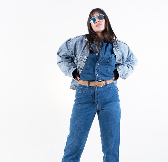 Veste En Jean Femme Vintage Style Rétro - Marque Ray - Taille 8 - Occasion Très Bon état