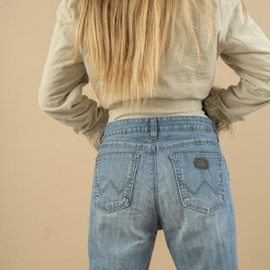 Vintage Wrangler jeans denim blue baggy pants casual denim wear gender neutral second hand size S