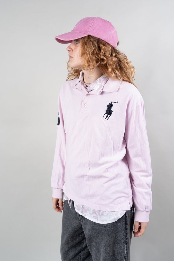 80s vintage Polo by Ralph Lauren in pink Size L s… - image 8
