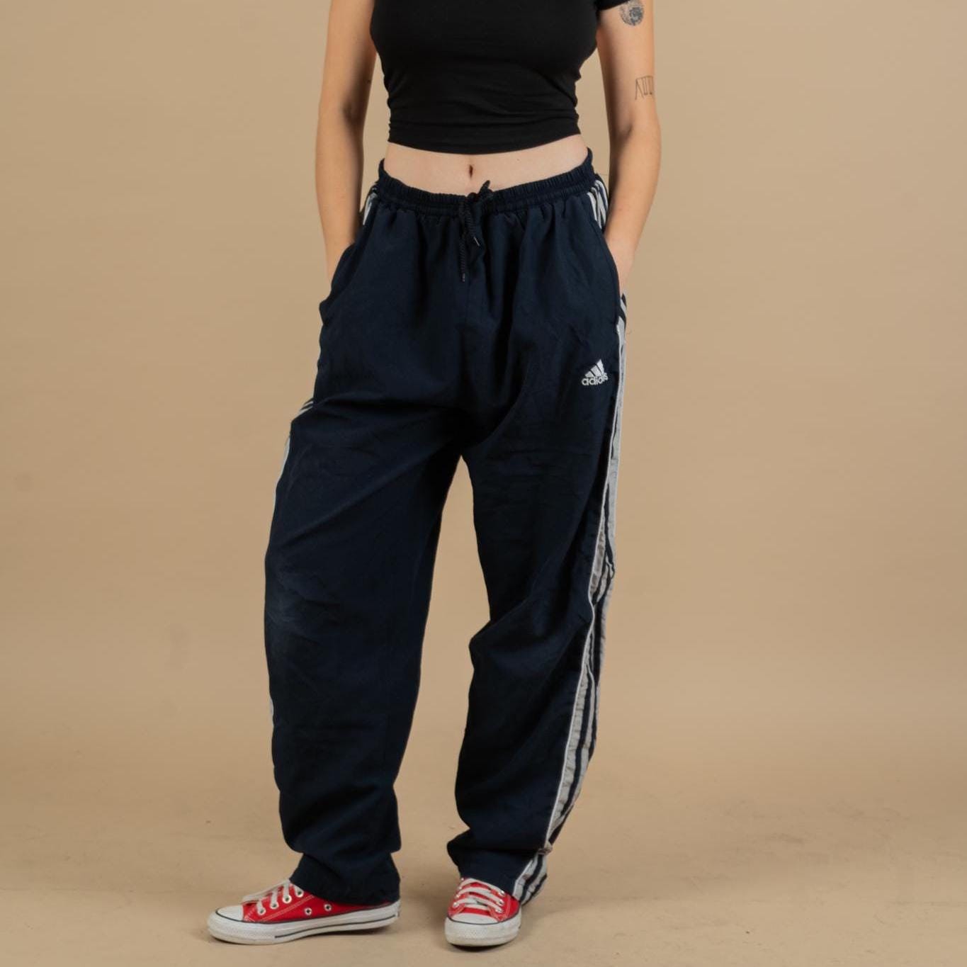 Vintage Adidas Track Pants 80s 90s Jogger Blue Original