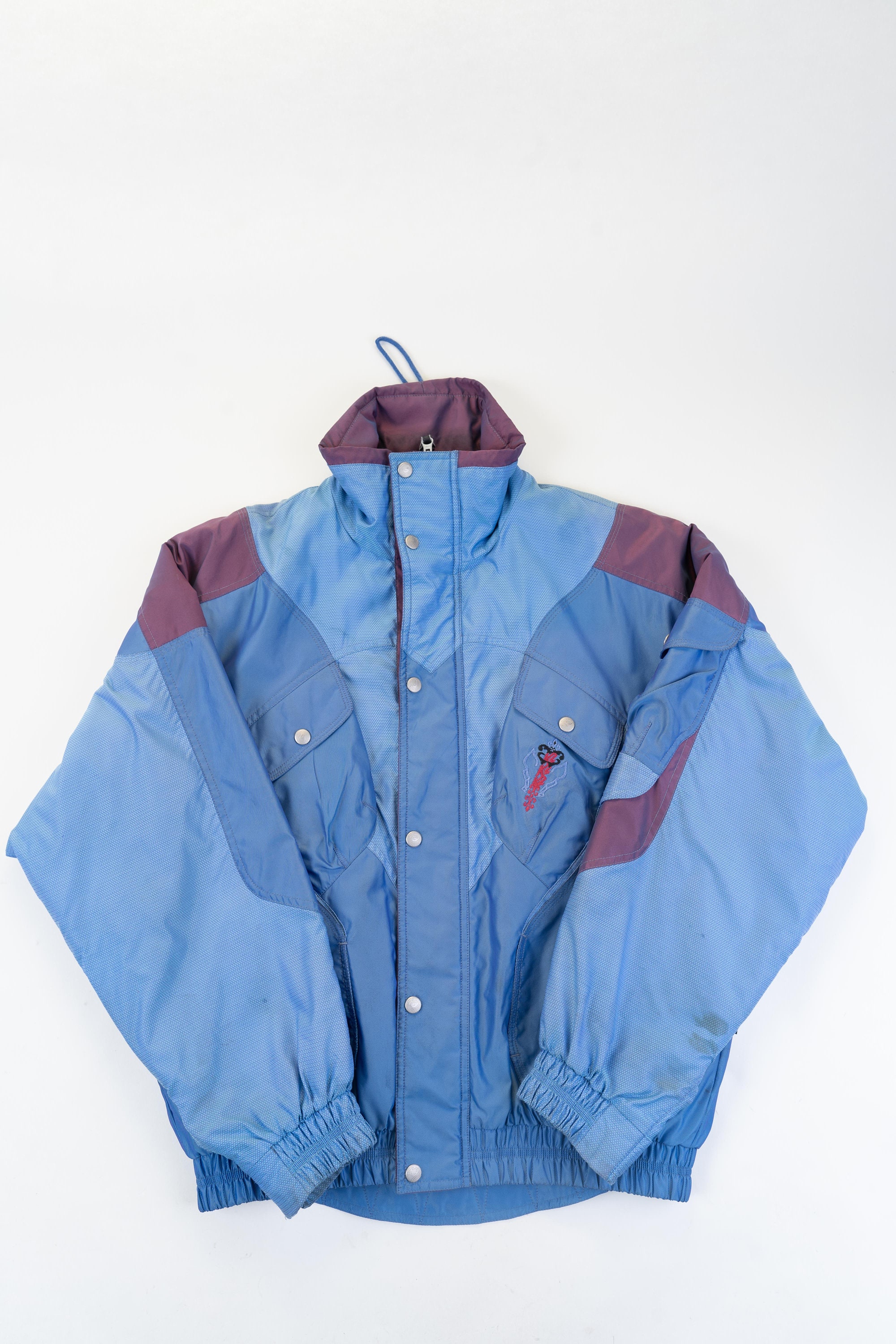 Size M Vintage Ski Jacket K2 Bomber Jacket Blue Purple