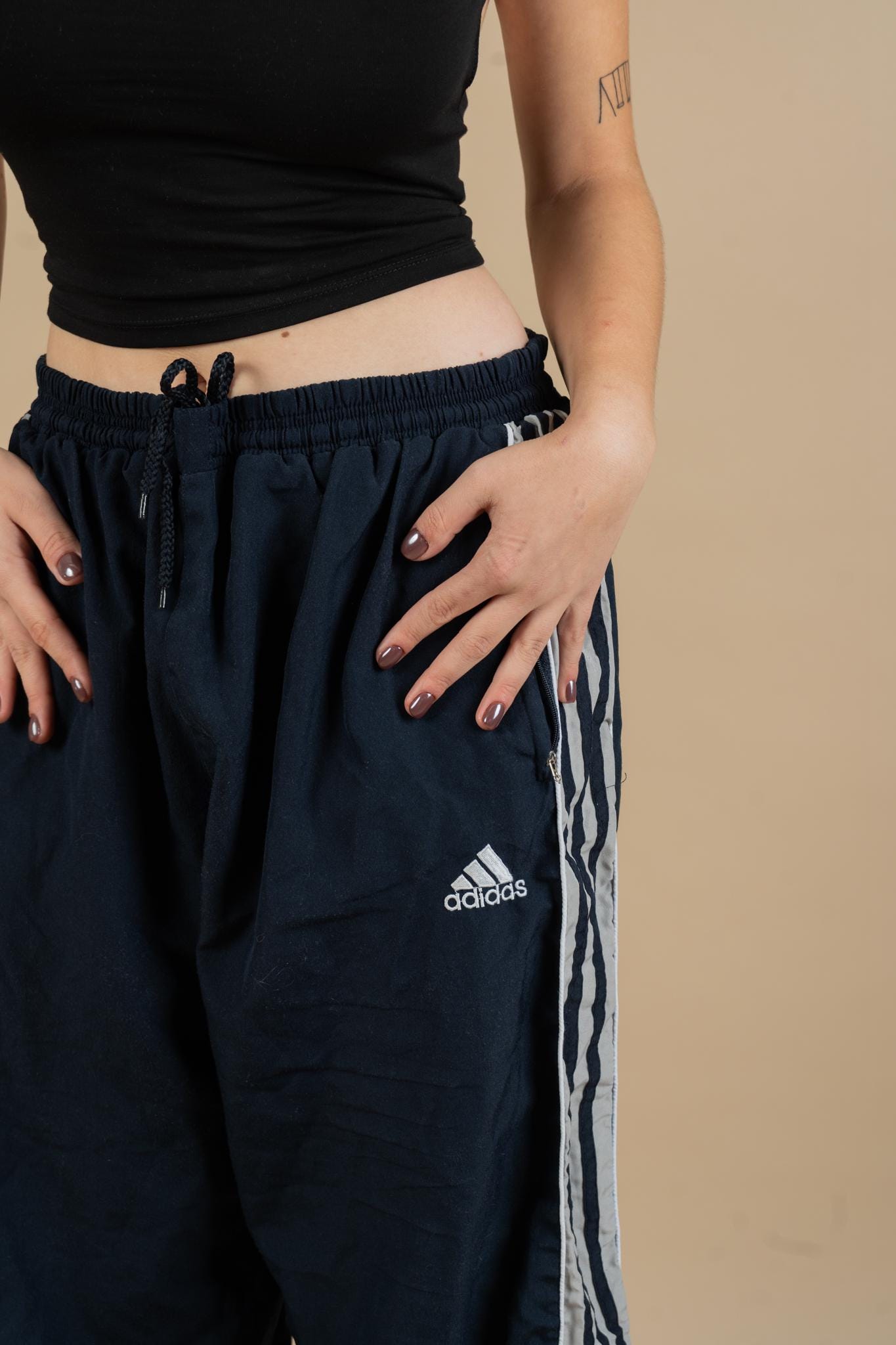 Vintage Adidas Track Pants 80s 90s Jogger Blue Original