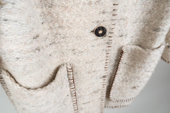 Vintage wool coat beige Gil Bret Size S 36 80s 90s - image 4