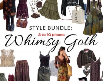 Mystery Box - personalized thrift outfit bundle vintage - Whimsigoth Aesthetic - Witchy 90s grunge outfit box - surprise gift box